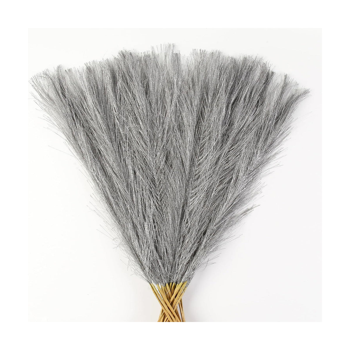 30PCS Silver Faux Pampas Grass 17" for Vase Filler Decor