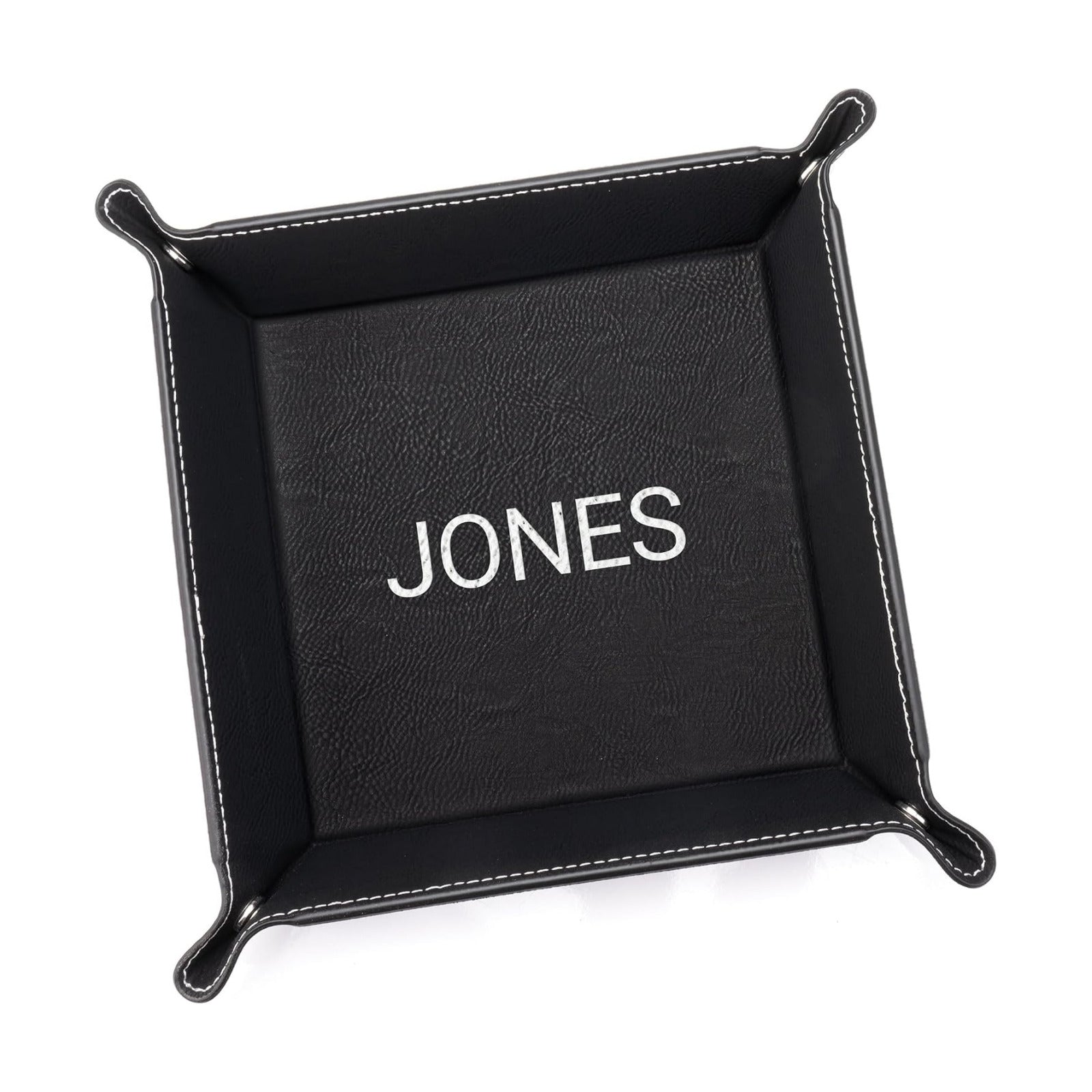 Personalized Valet Tray / Black - Custom Name
