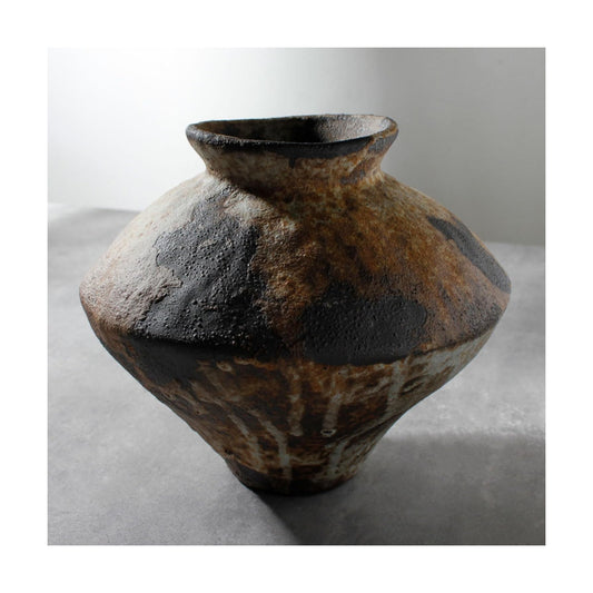 Rusty Ceramic Vase / Rust-short / Small