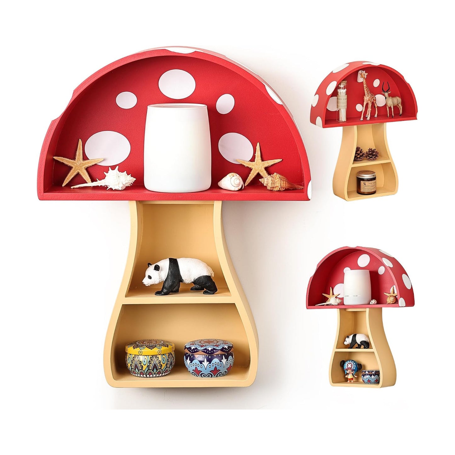 Floating Mushroom Shelf / Fun & Whimsical Wall Decor for Nursery