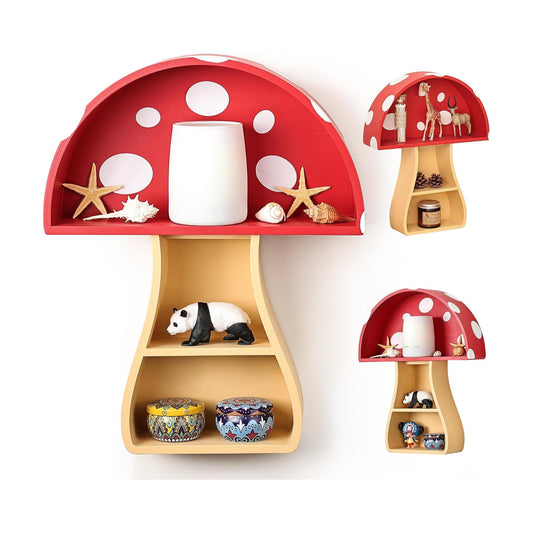 Floating Mushroom Shelf / Fun & Whimsical Wall Decor for Nursery