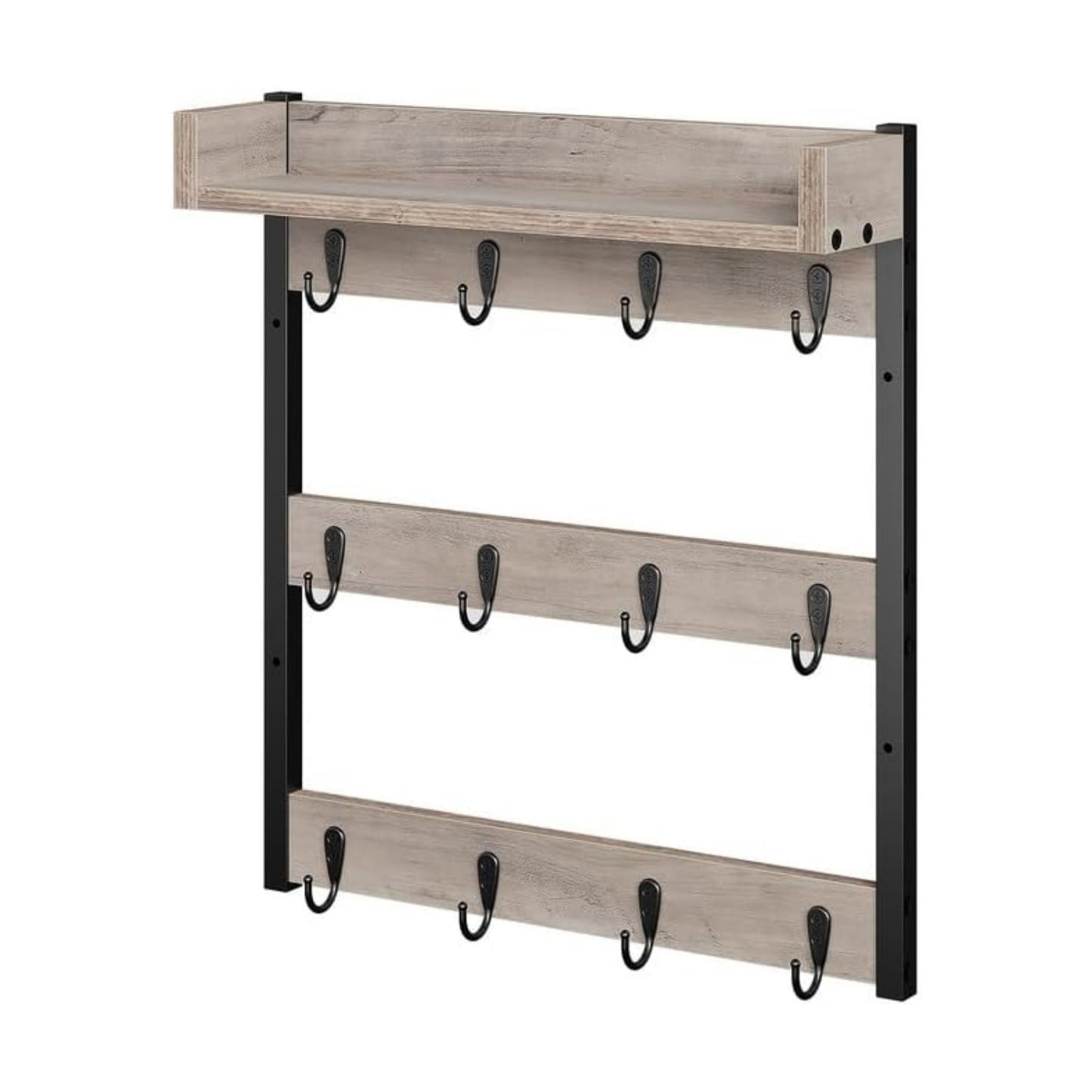 Coffee Mug Holder Stand, 3 Tier Mug Tree Rack, Hanging 12 Cups, with Top Shelf, for Kitchen, Dining Room, Living Room