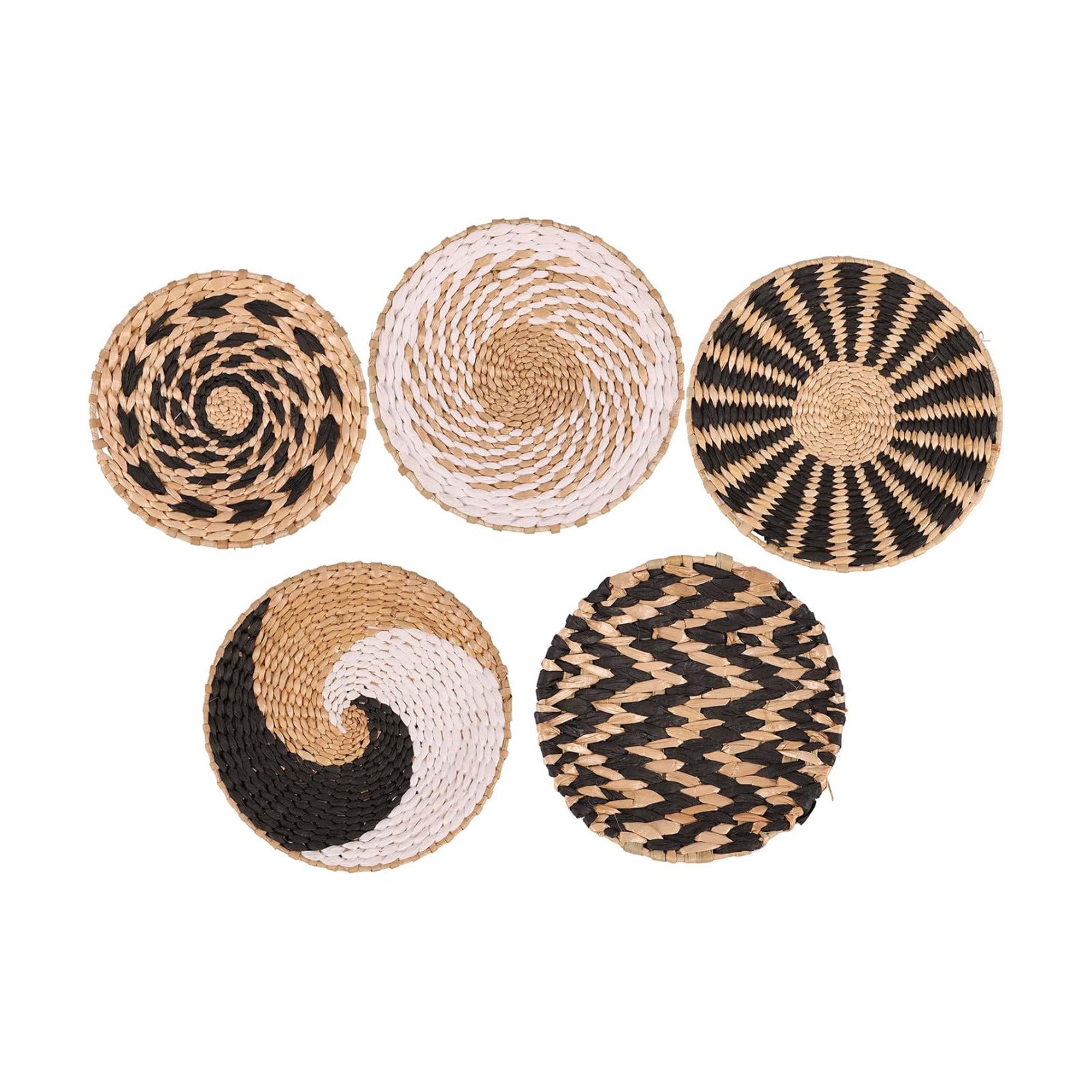 Boho Wall Basket Decor / Set of 5