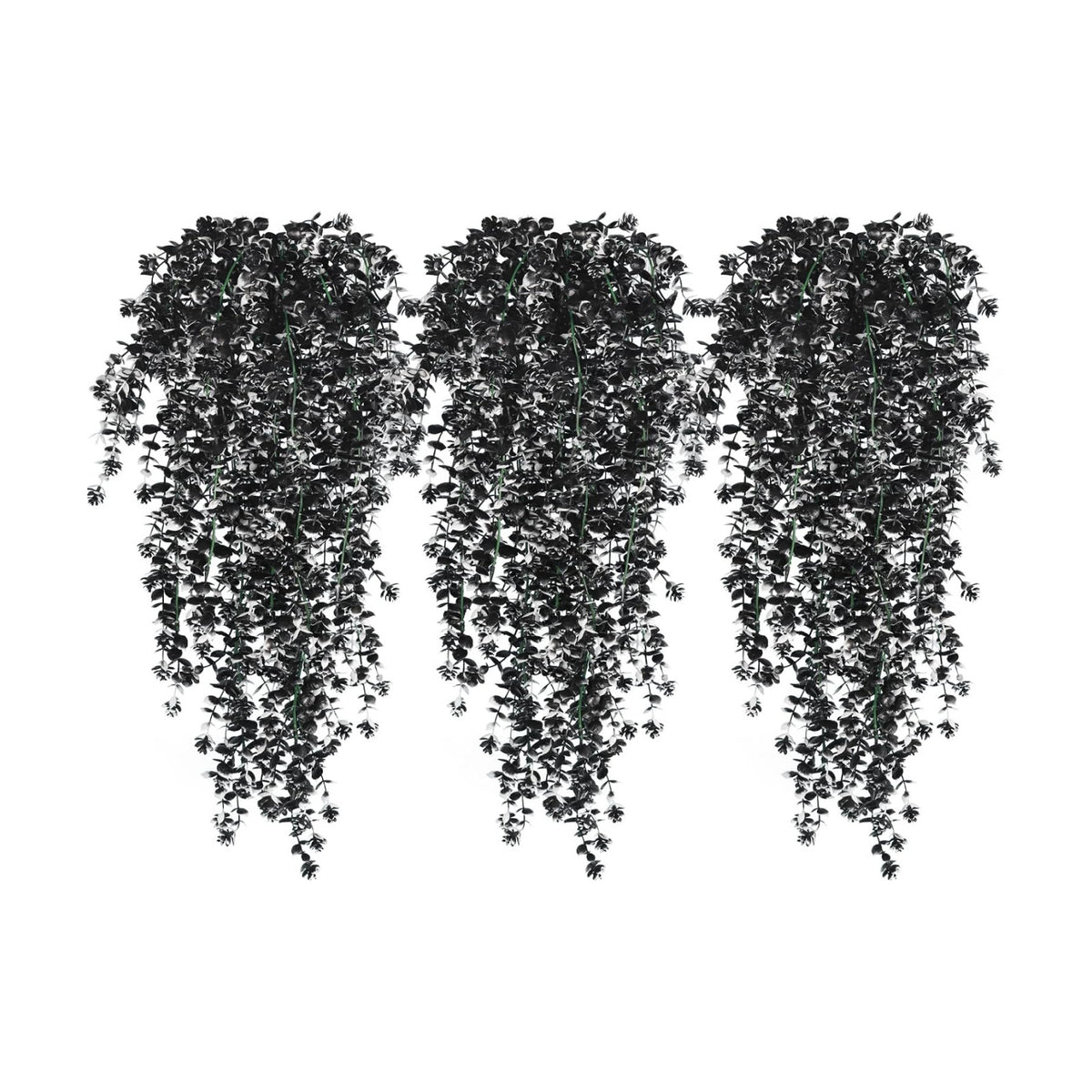 RECUTMS Artificial Hanging Plants Fake Black Vines Faux Draping Greenery