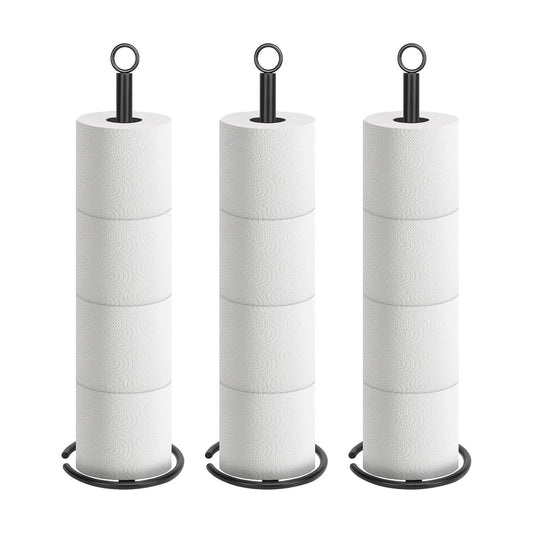 NearMoon Bath Toilet Paper Holder Stand, Freestanding Tissue Paper Storage with Reserve, Space Toilet 4 Rolls Holder