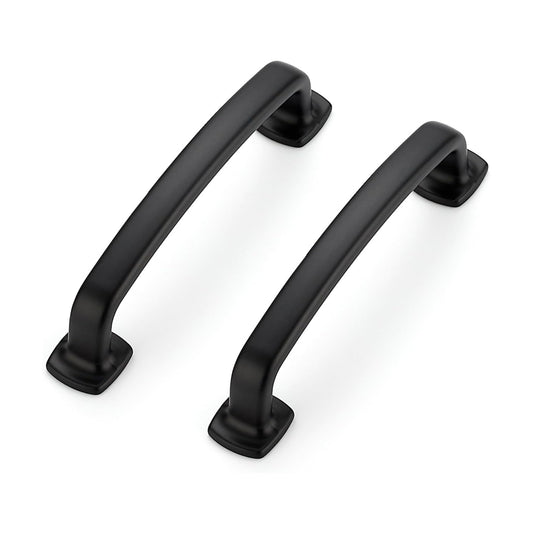 Cabinet Handles Arch Cabinet Pulls / 3.75" Hole Center / Black / 4 Inch / Set of 10