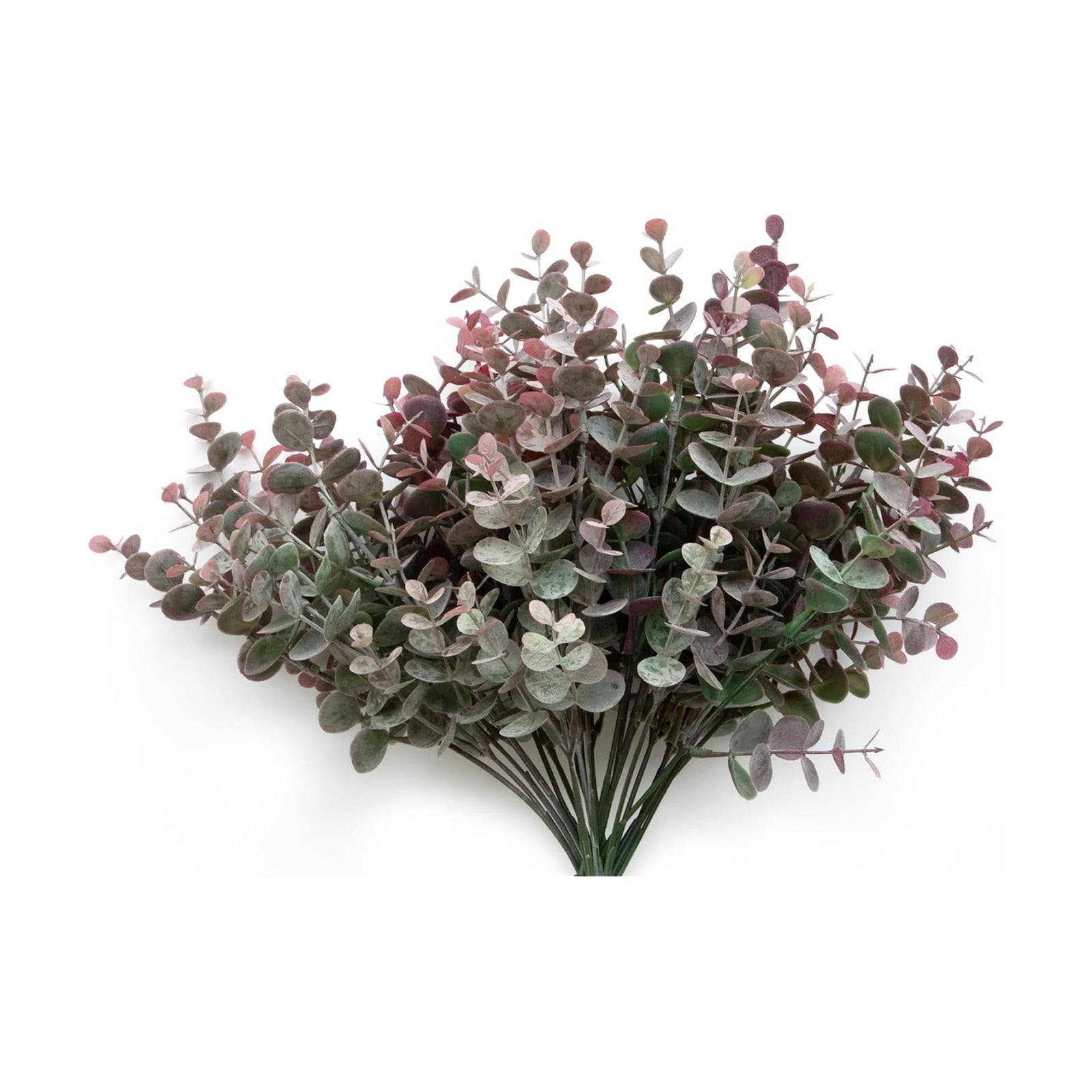 Faux Greenery Fake Dust Frosted Eucalyptus Branches Leaves / Dusty Mauve