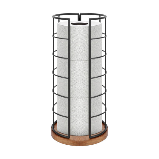 NearMoon Toilet Paper Organizer Stand, Freestanding 3 Rolls Tissue Storage, Metal Bathroom Accessory, Rustproof Toilet