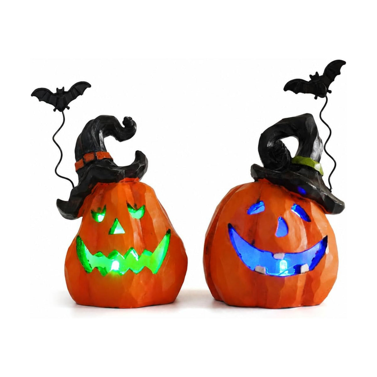 Hodao Halloween Pumpkin Decoration, Lighted Jack O Lantern Indoor,Outdoor