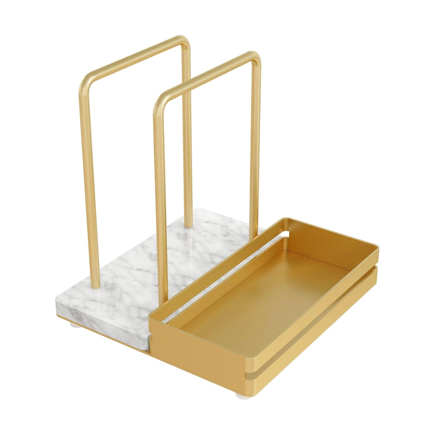 Metal Napkin Holder / Gold / Marble
