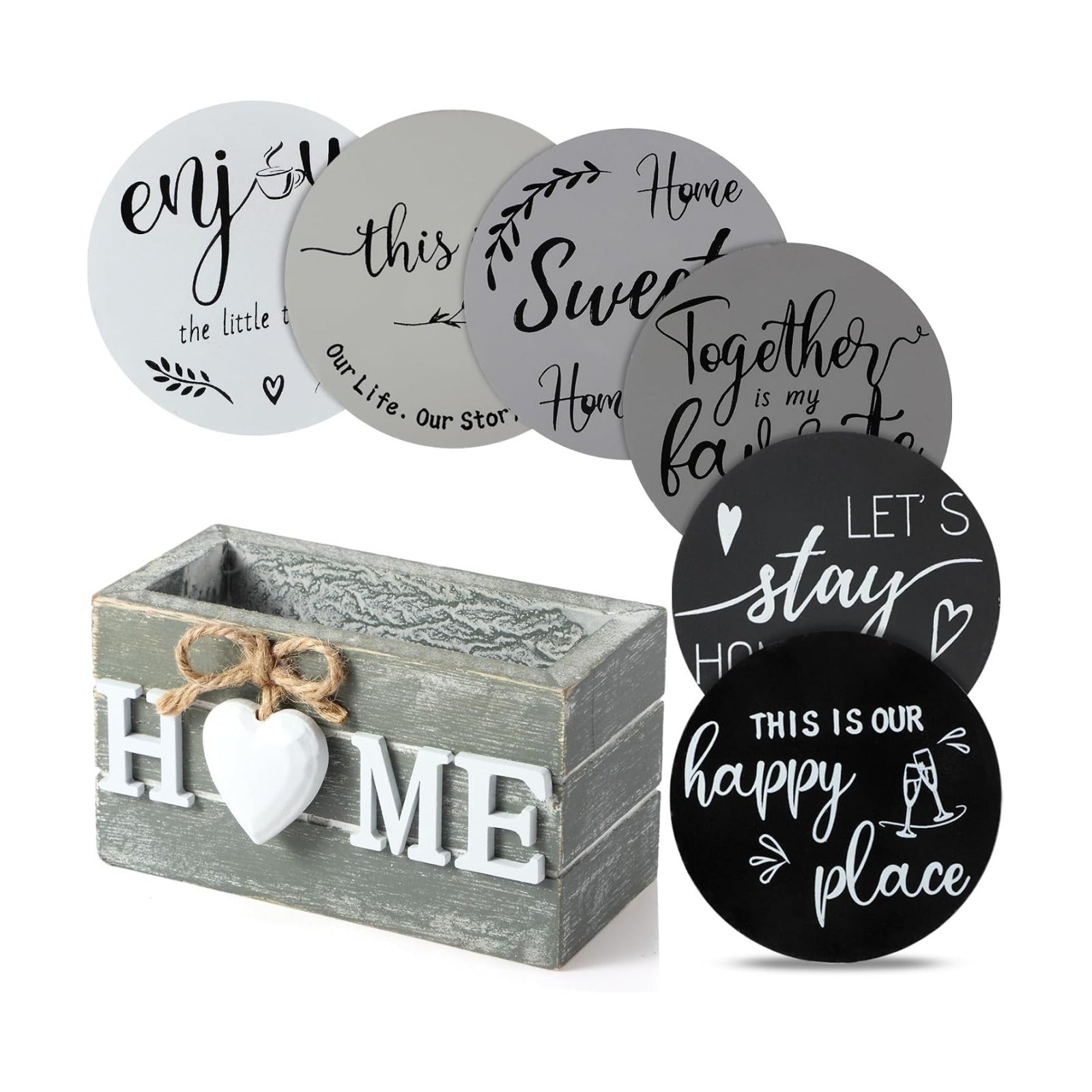 Holder 4'' Funny Decoration / Gray / Set of 6