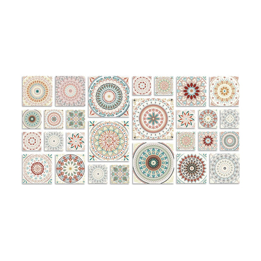 Vinyl DIY Wall Stickers Stick / Diy Mandala Floral / Set of 28