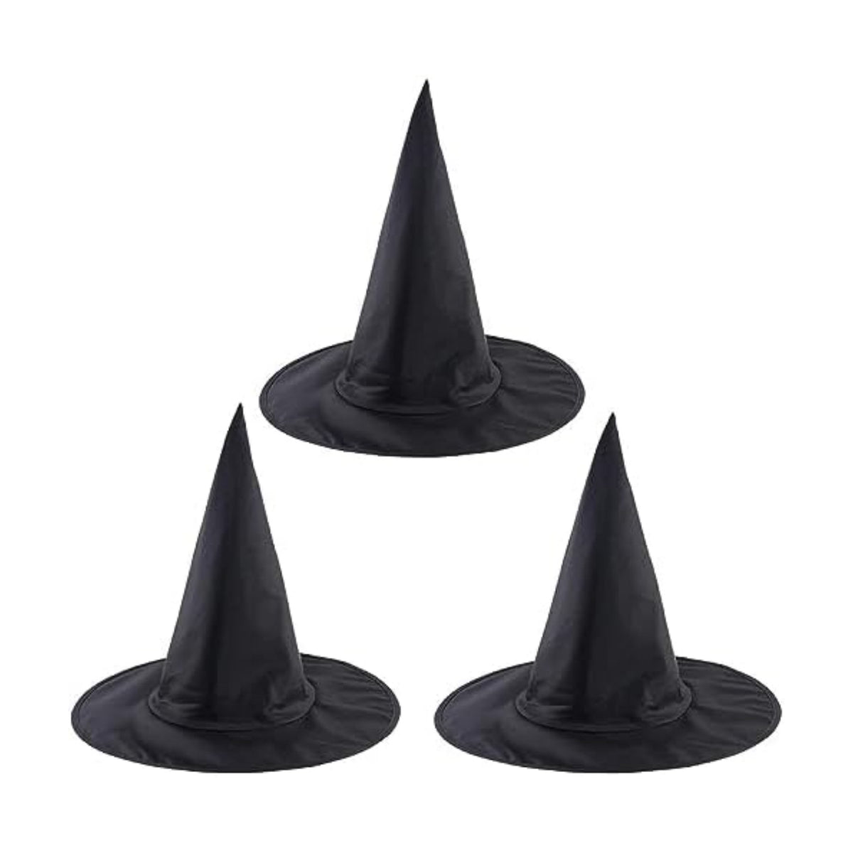 3Pcs Halloween Witch Hats for Women Costume Witch Hat Costume Accessory for Halloween Party Decorations