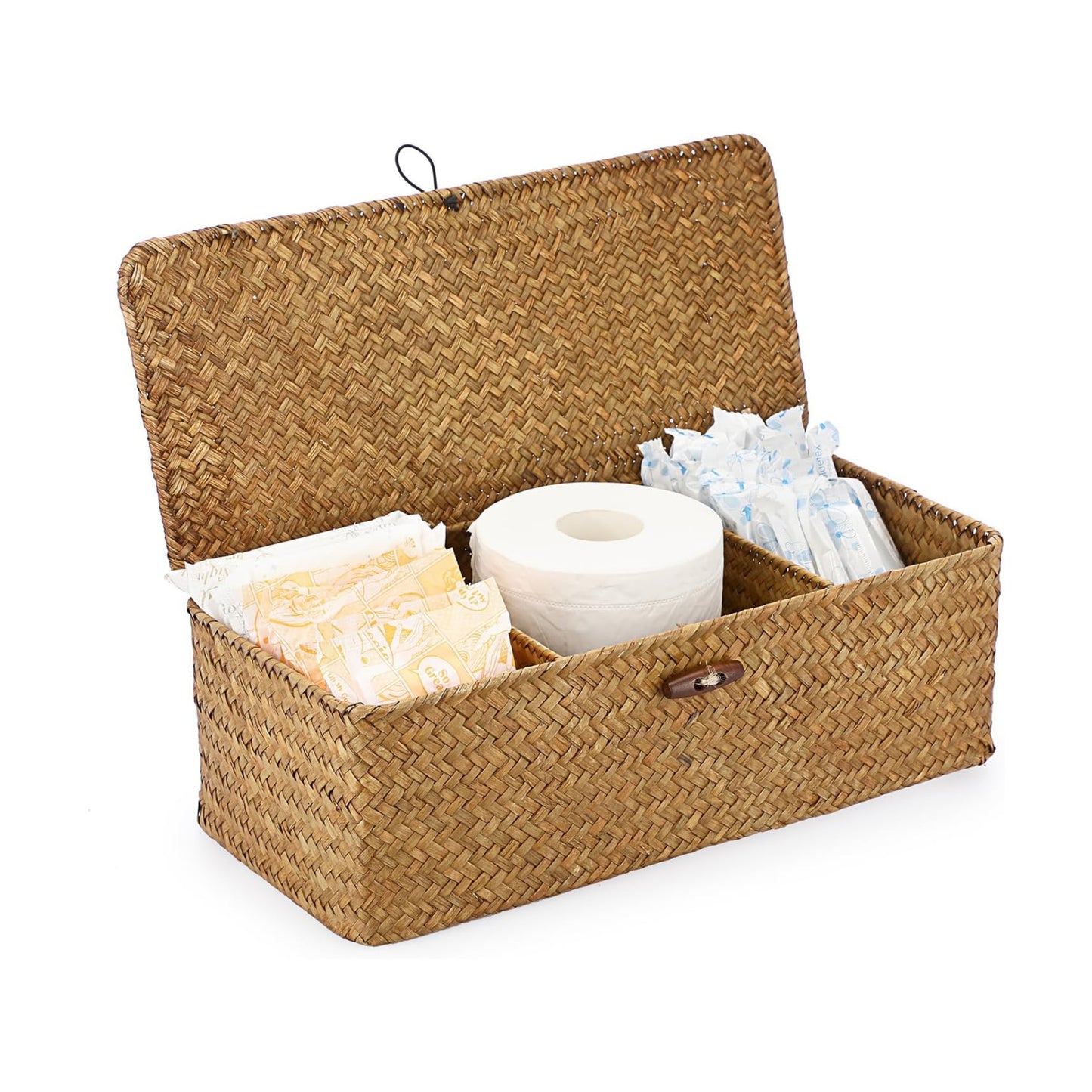 Small Woven Basket / Caramel / Medium