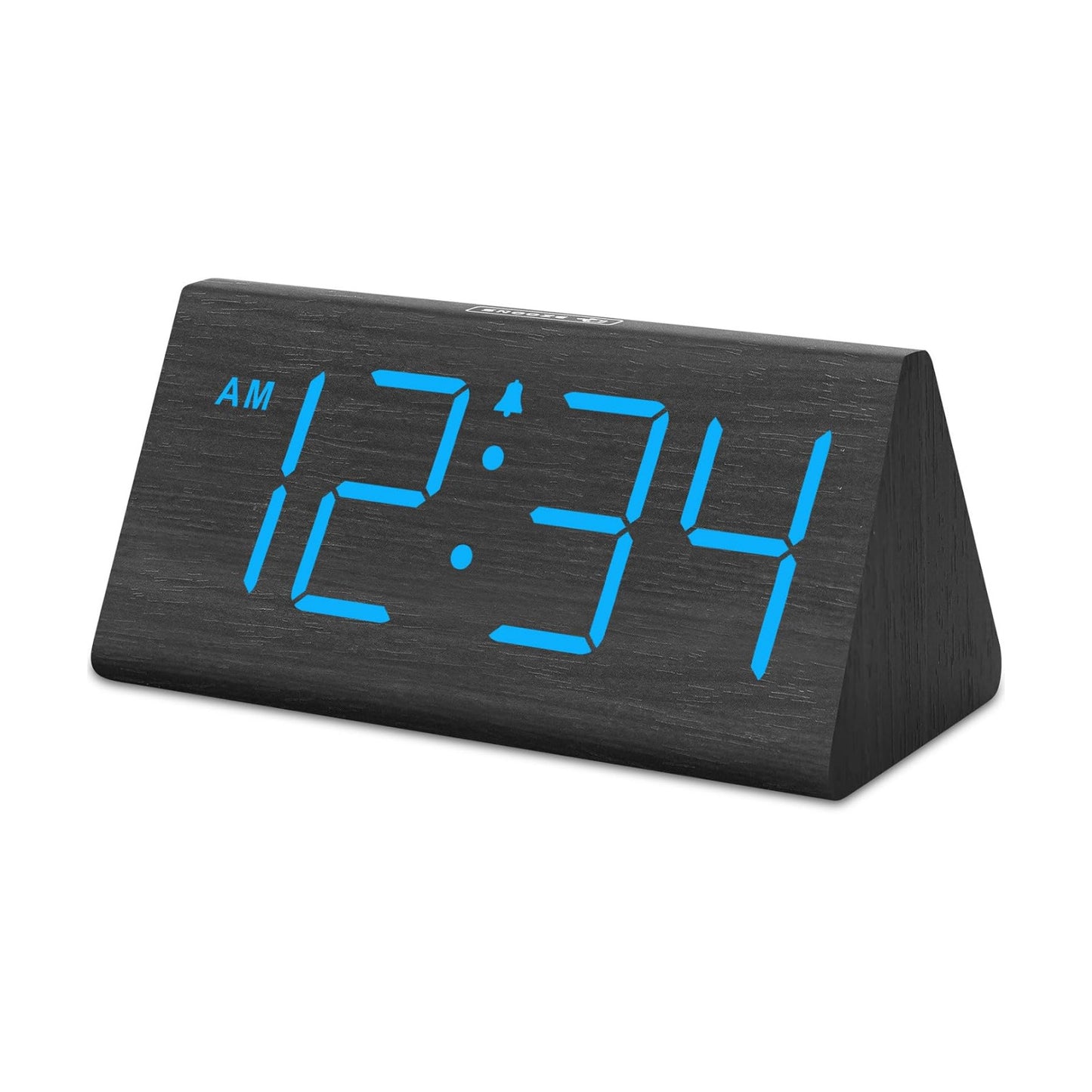 DreamSky Wooden Digital Alarm Clock for Bedrooms with Large Numbers