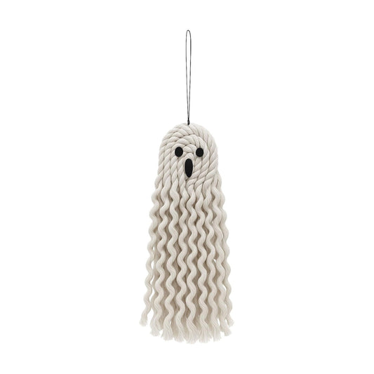10 inch Handmade Cute Ghost Halloween Decor, Halloween Decorations Indoor & Outdoor Party, Fall Decor Hanging Ornaments for Home Front Door, Window, Wall, Yard, Tree, Car, Garage Door