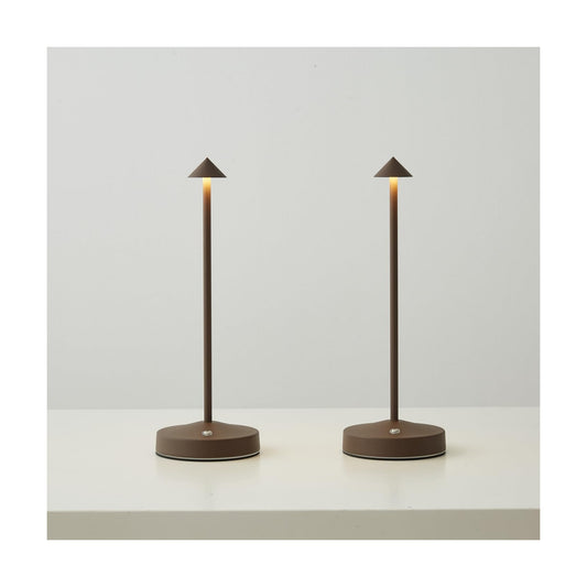2 PACK Cordless Lamps,Battery Rechargeable Table Lamp,Portable Lamps,2 Level Brightness Dimmable Night Light,Minimalist