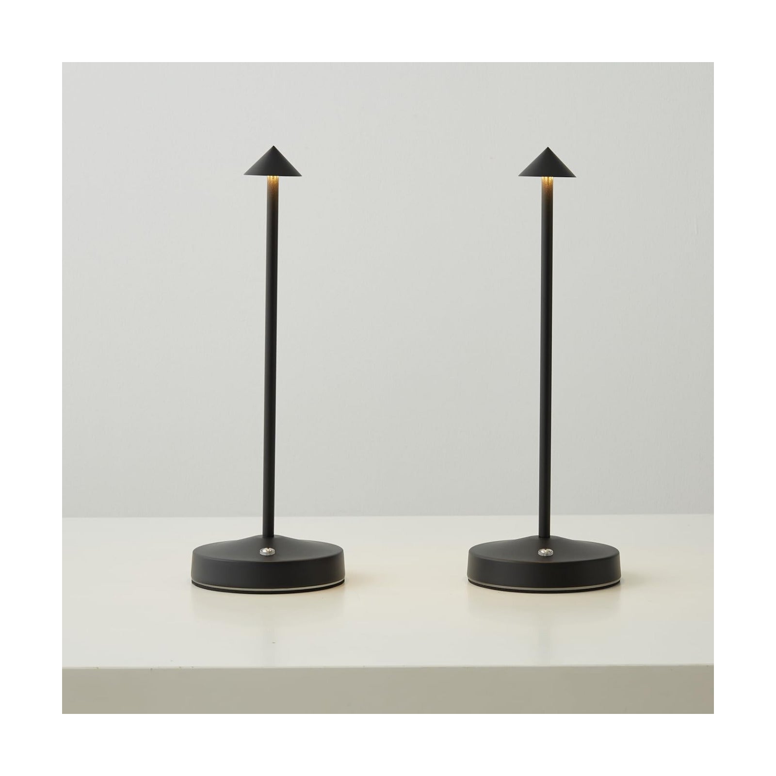 2 PACK Cordless Lamps,Battery Rechargeable Table Lamp,Portable Lamps,2 Level Brightness Dimmable Night Light,Minimalist