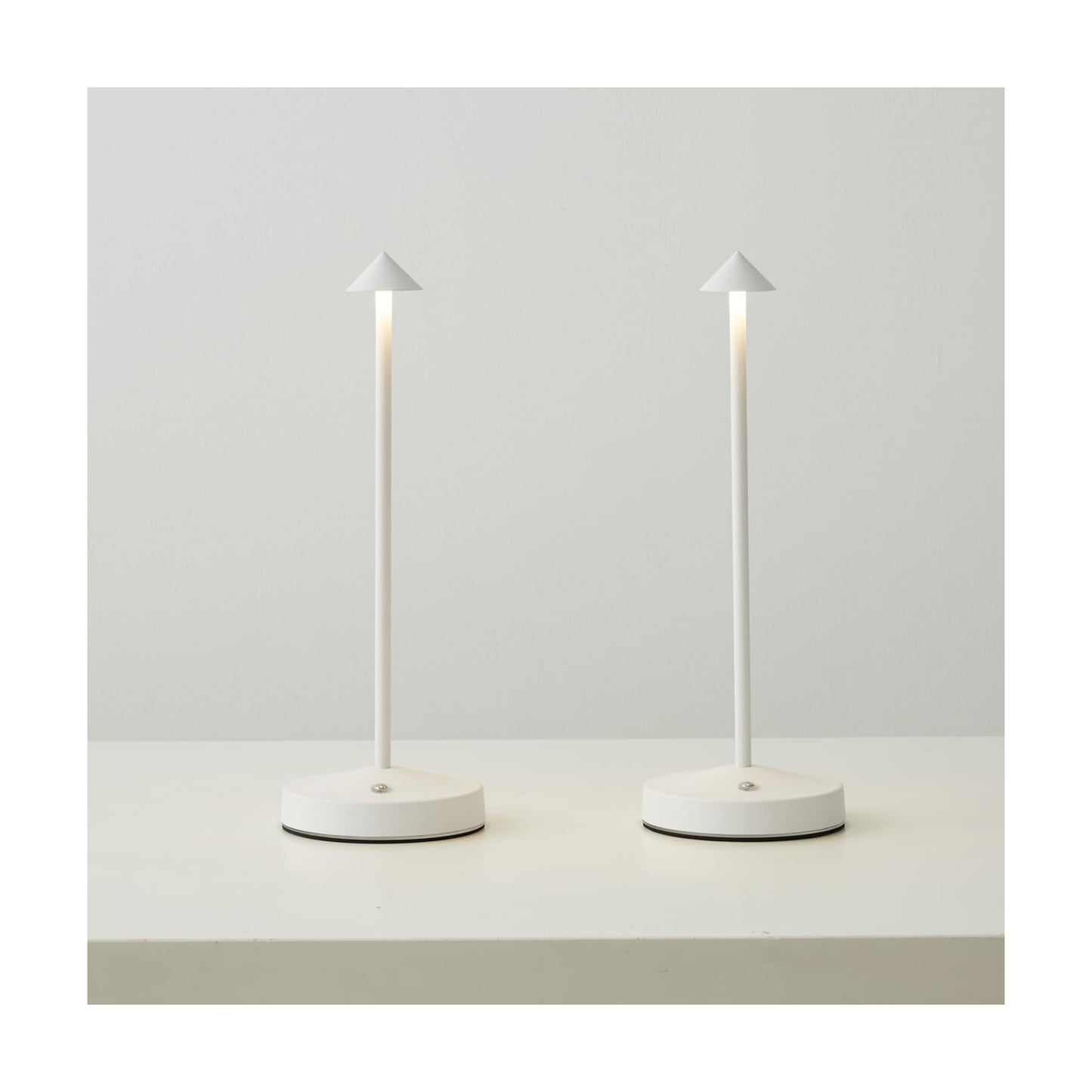 2 PACK Cordless Lamps,Battery Rechargeable Table Lamp,Portable Lamps,2 Level Brightness Dimmable Night Light,Minimalist