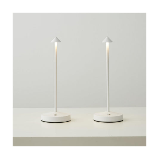 2 PACK Cordless Lamps,Battery Rechargeable Table Lamp,Portable Lamps,2 Level Brightness Dimmable Night Light,Minimalist