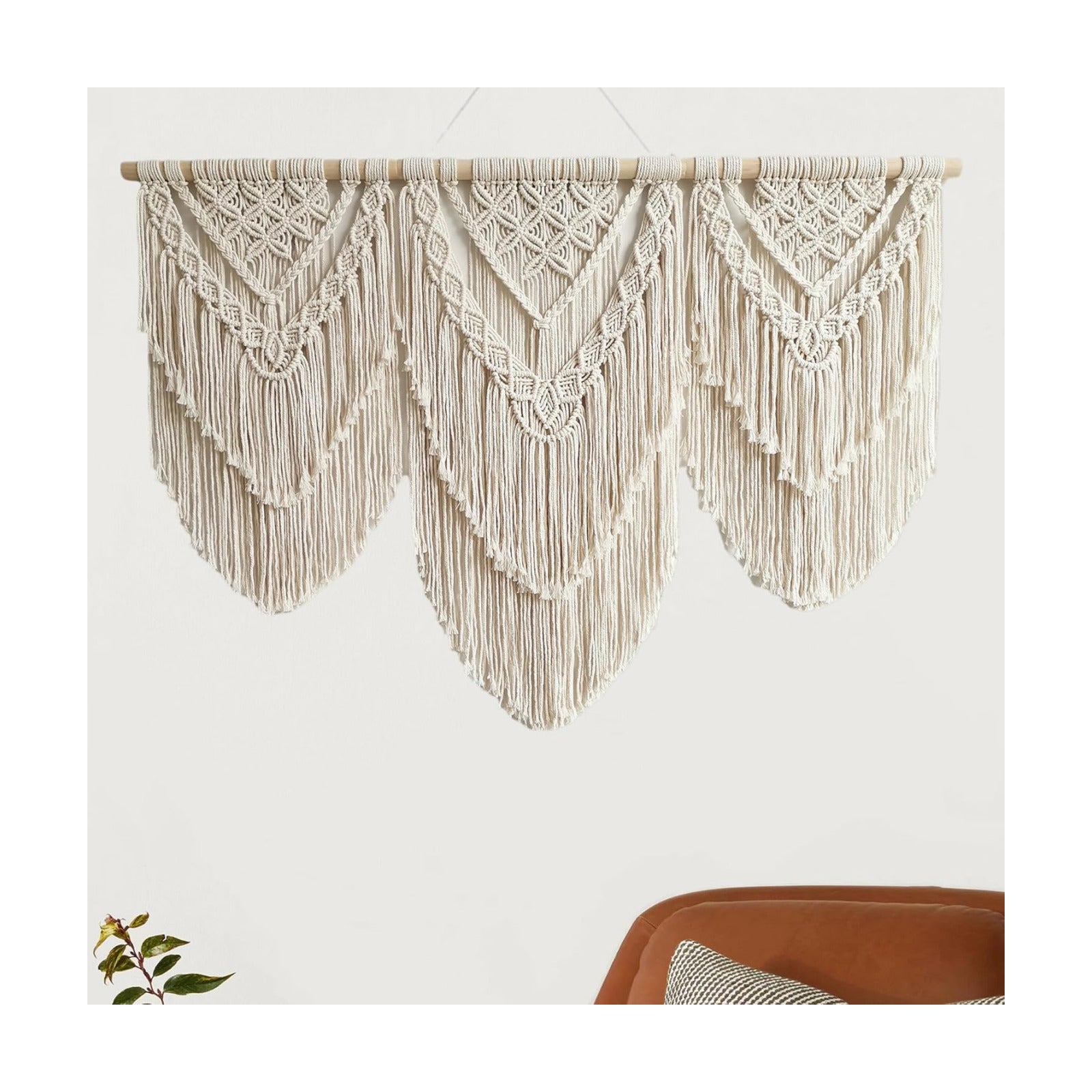 large macrame wall hanging / Double-layer