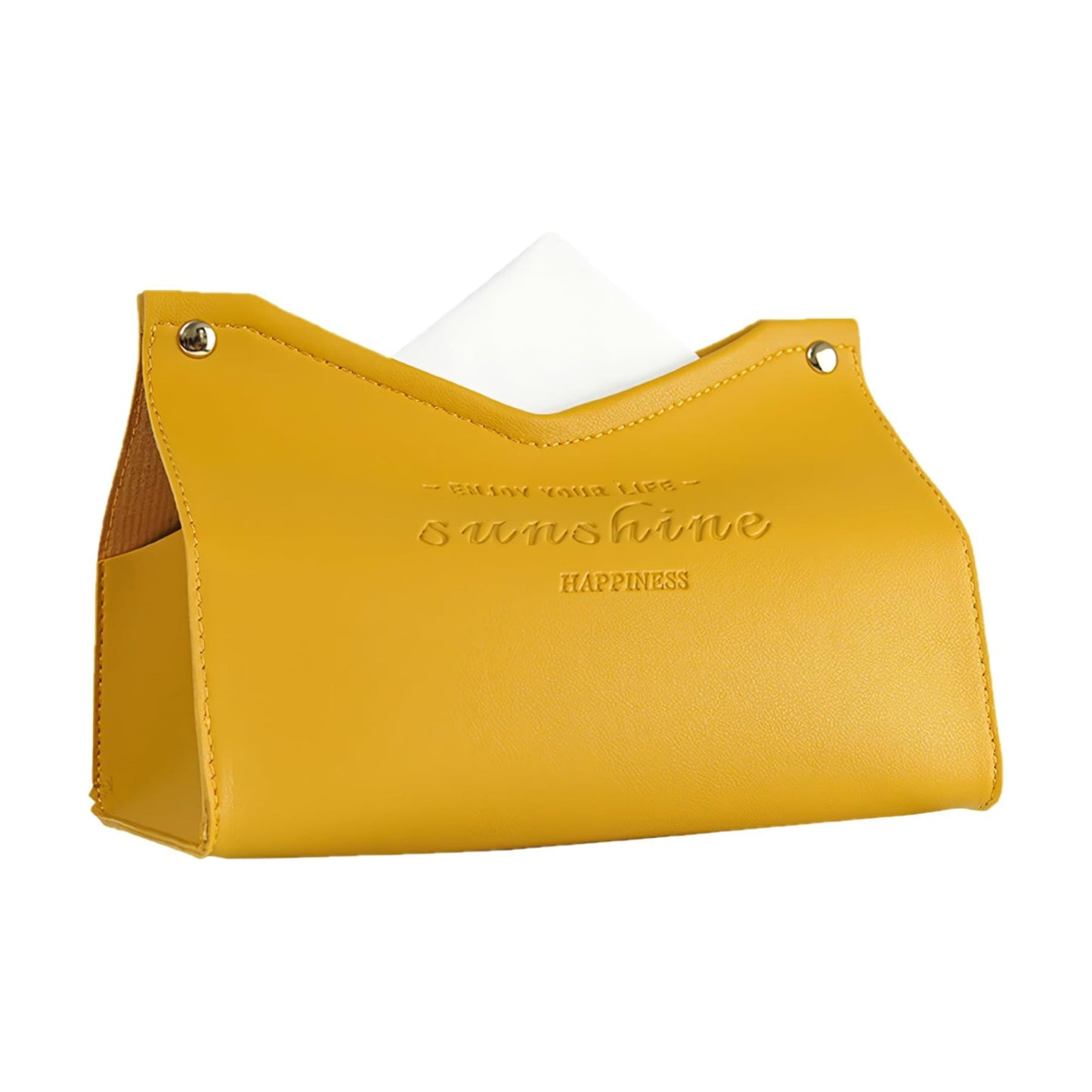 Tissue Box Cover Rectangle / 03- Yellow