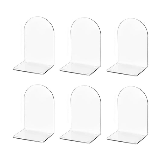 Acrylic Book / Bookends / Clear / Set of 6