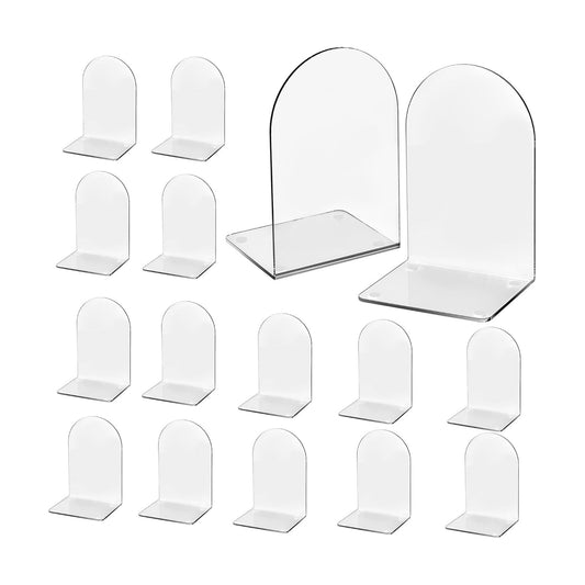 Acrylic Book / Bookends / Clear / Set of 16