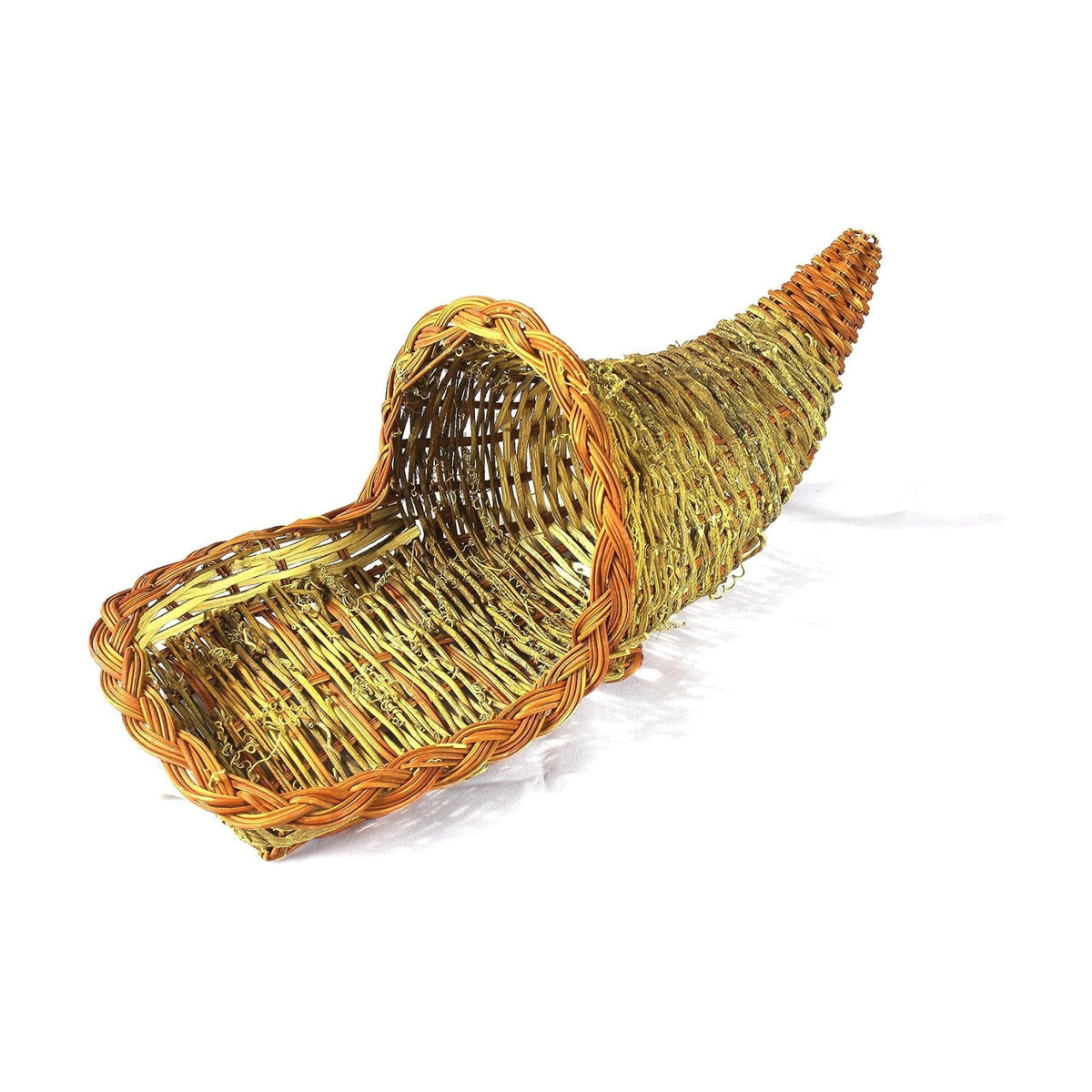 cornucopia basket for thanksgiving decor. (19'' cornucopia)