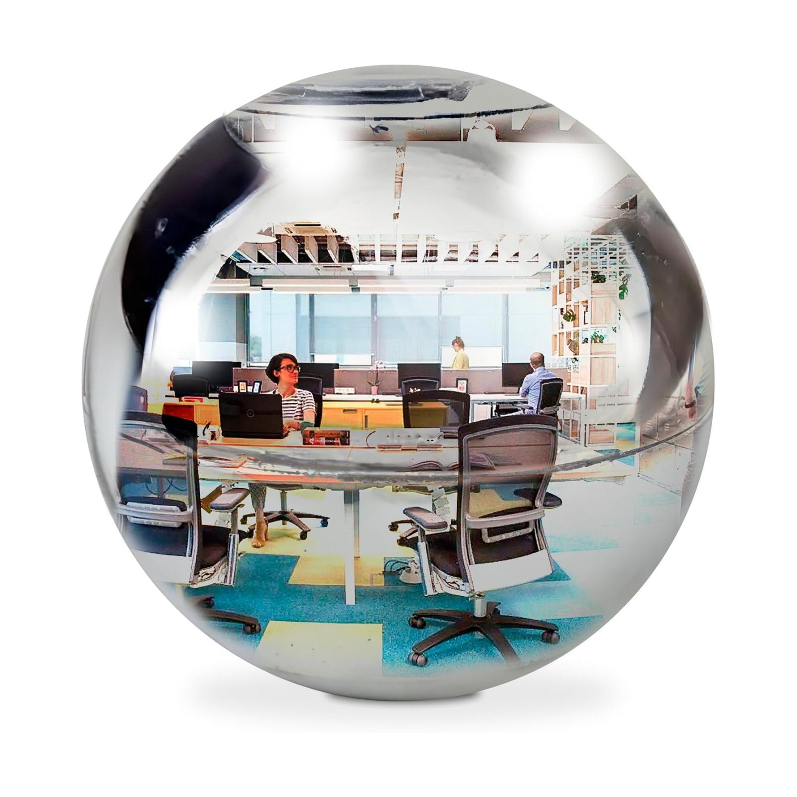 in 1 Mirror & Fortune Teller Ball / 4 Inches / Silver / 2 Inch