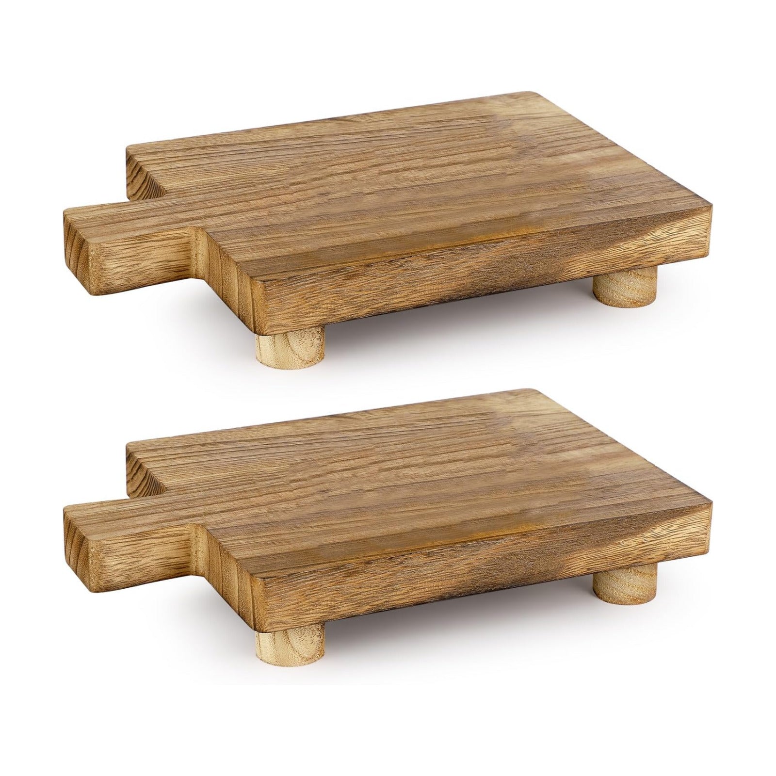 Handmade Wooden Tray / Wood / 10.8 x 6.9 x 2 / Set of 2