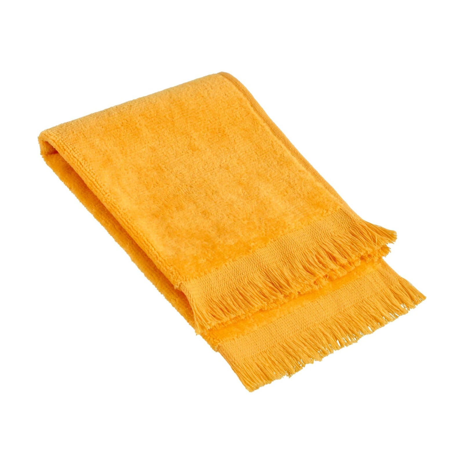 12 Pack - Hemmed Fringed Reversible Fingertip Terry Towel (Size 11" W x 18" L), Cotton (Gold) Promotional Priced