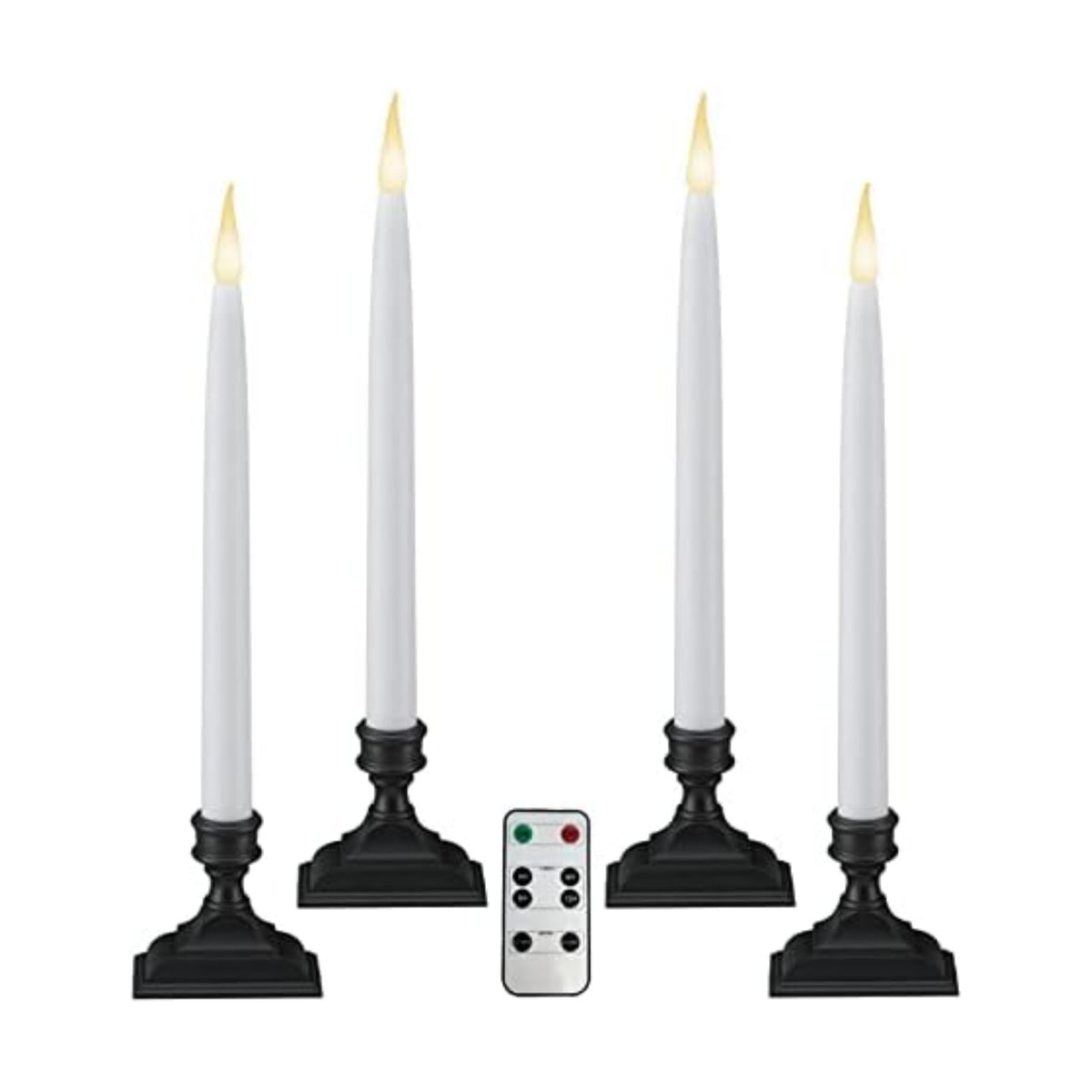 612 Vermont Battery Operated LED Window Candles with Timer, Remote Control