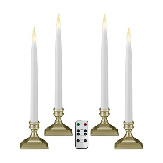612 Vermont Battery Operated LED Window Candles with Timer, Remote Control