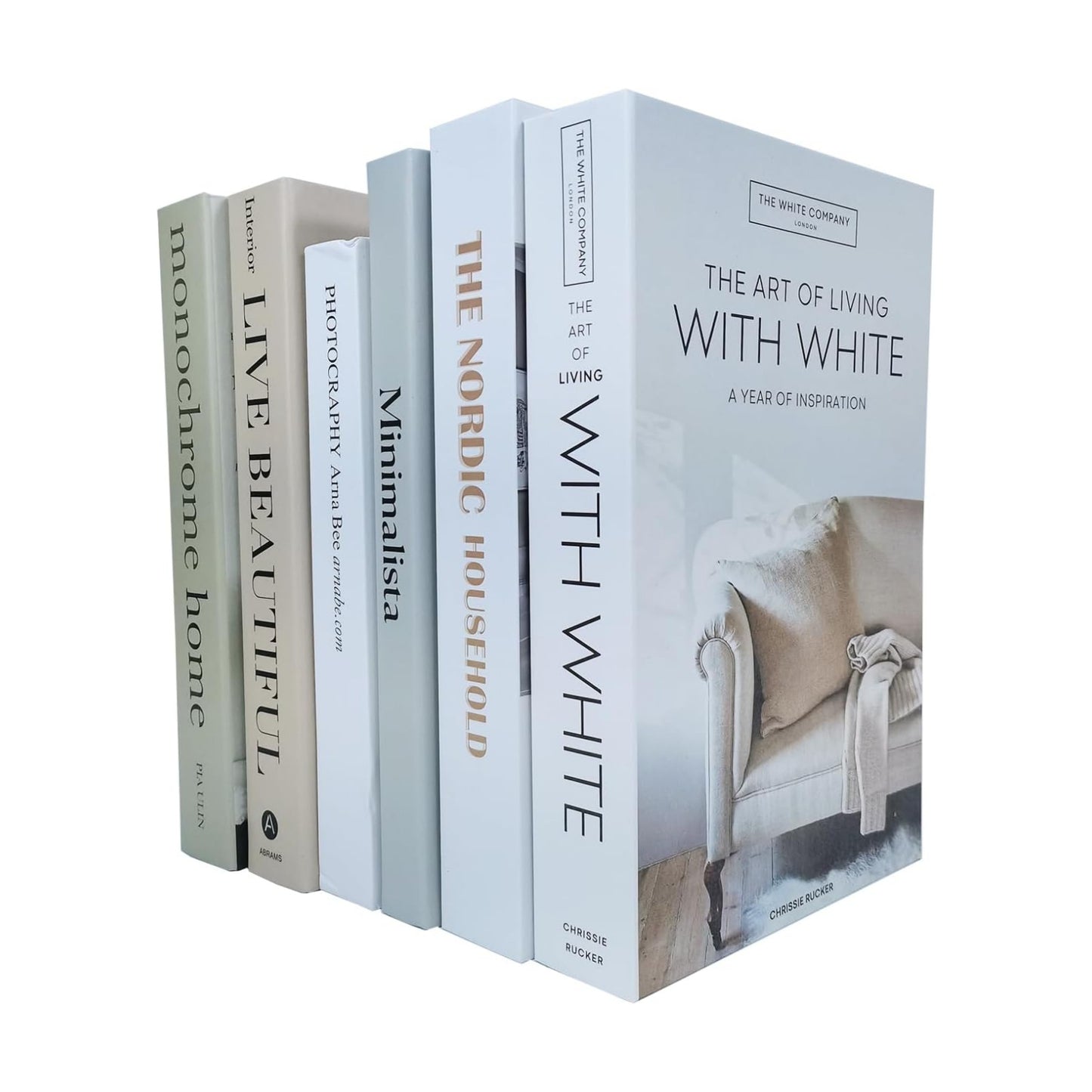 Faux Books for Decoration / Home Style / Set of 6