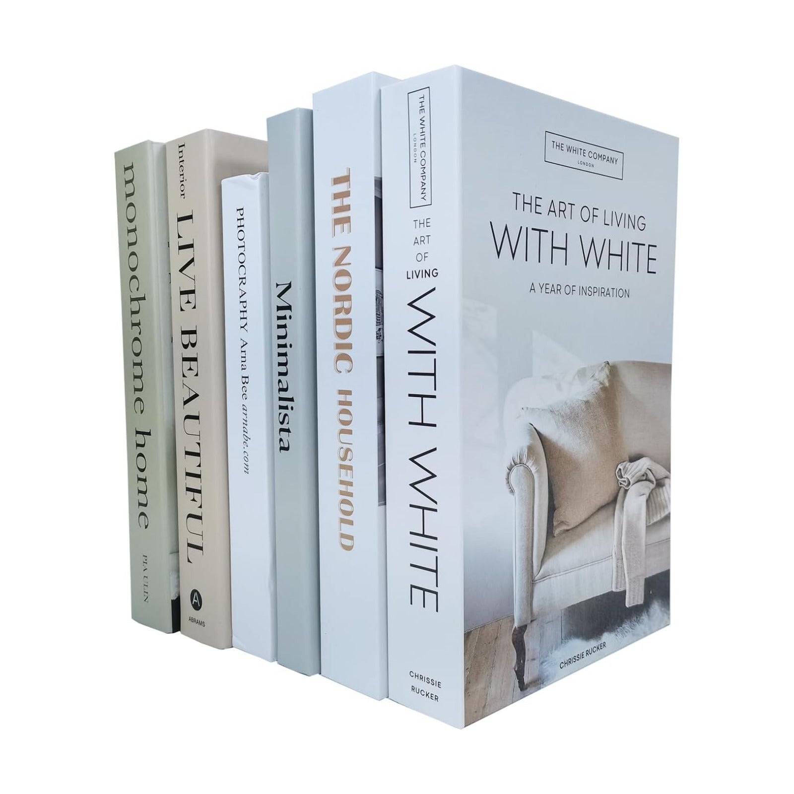 Faux Books for Decoration / Home Style / Set of 6
