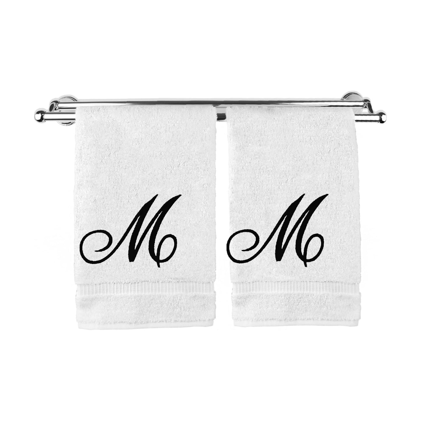 Monogrammed Hand Towel, Personalized Gift, 16 x 30 Inches - Extra Absorbent 100% Turkish Cotton- Soft Terry Finish