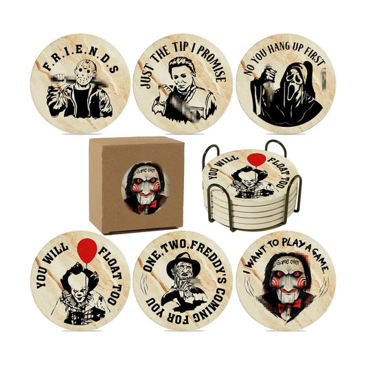 Coaste Holder / Spooky Coasts Set / Set of 6