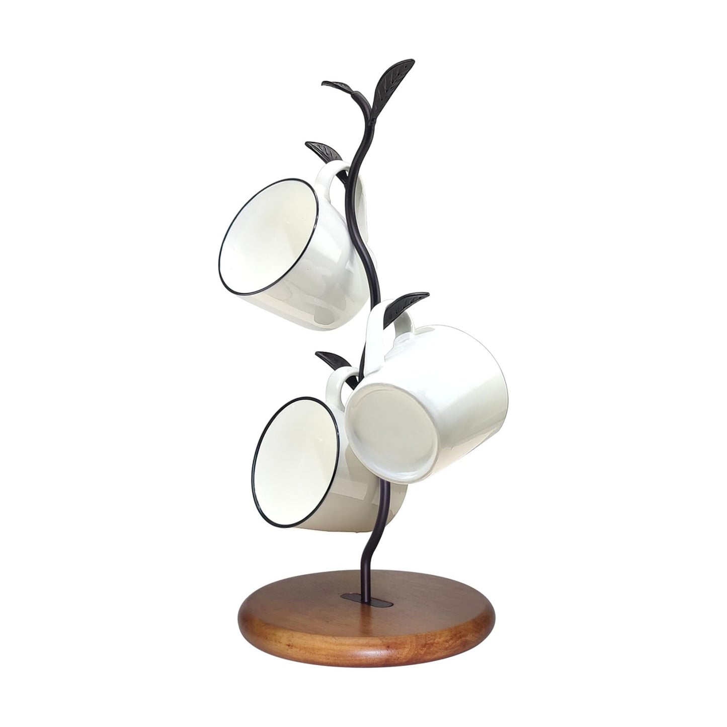 Coffee Mug Holder Tree Rack for Counter,Leaf Shaped Tea Cup Mug Holder Stand for Countertop,Perfect Coffee Bar