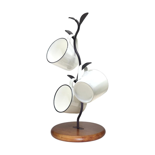 Coffee Mug Holder Tree Rack for Counter,Leaf Shaped Tea Cup Mug Holder Stand for Countertop,Perfect Coffee Bar