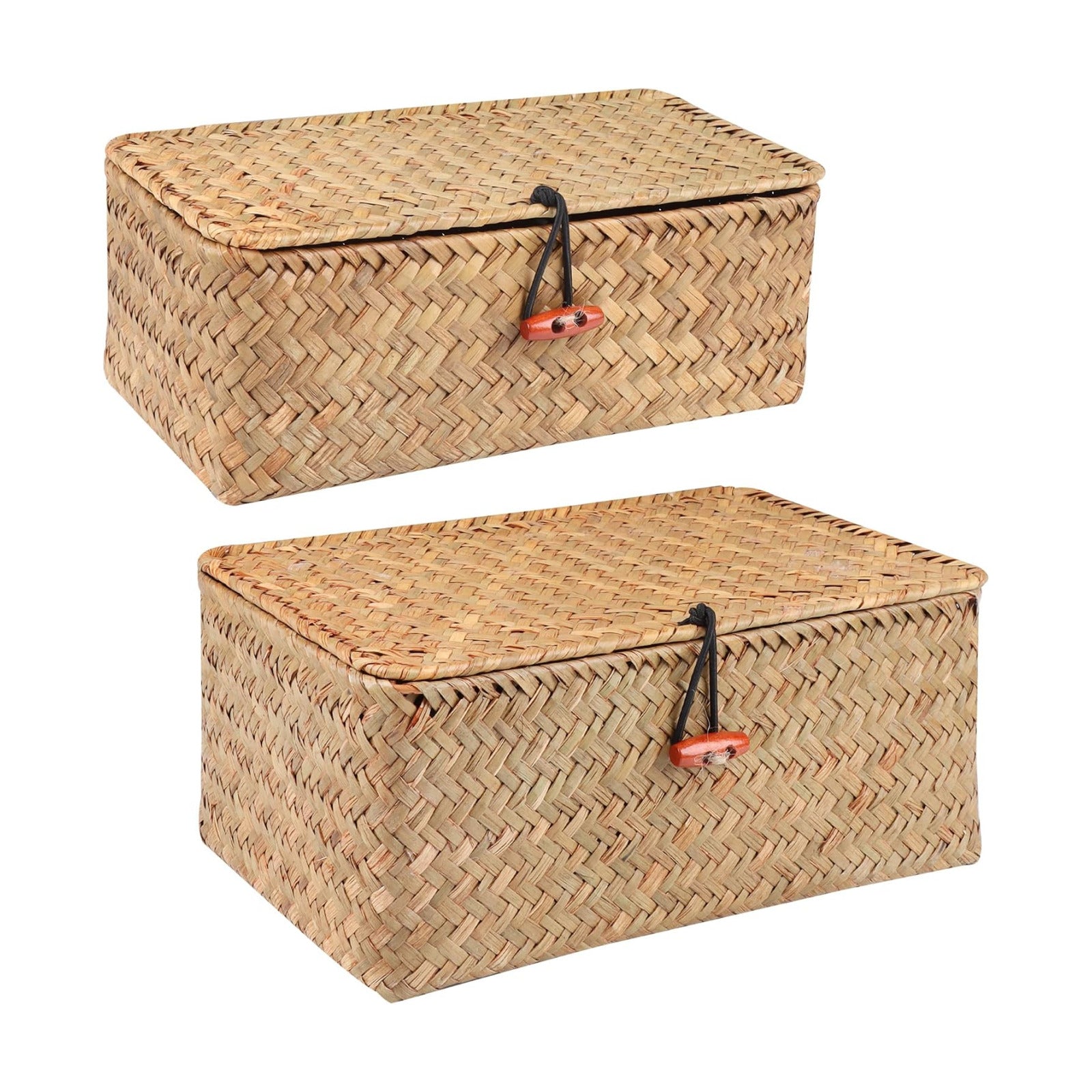 Wicker Shelf Baskets / Natural / Set of 2