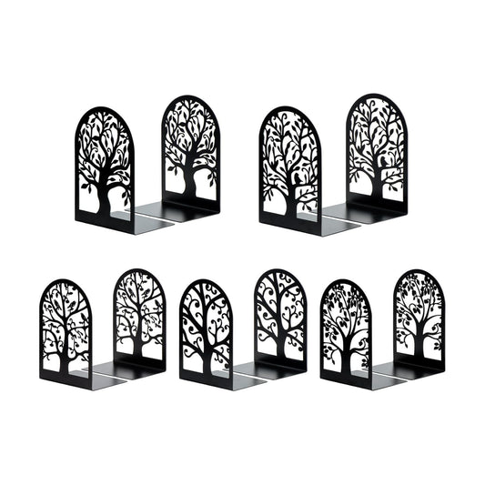 Metal Bookends / Modern Tree Book Ends Decorative