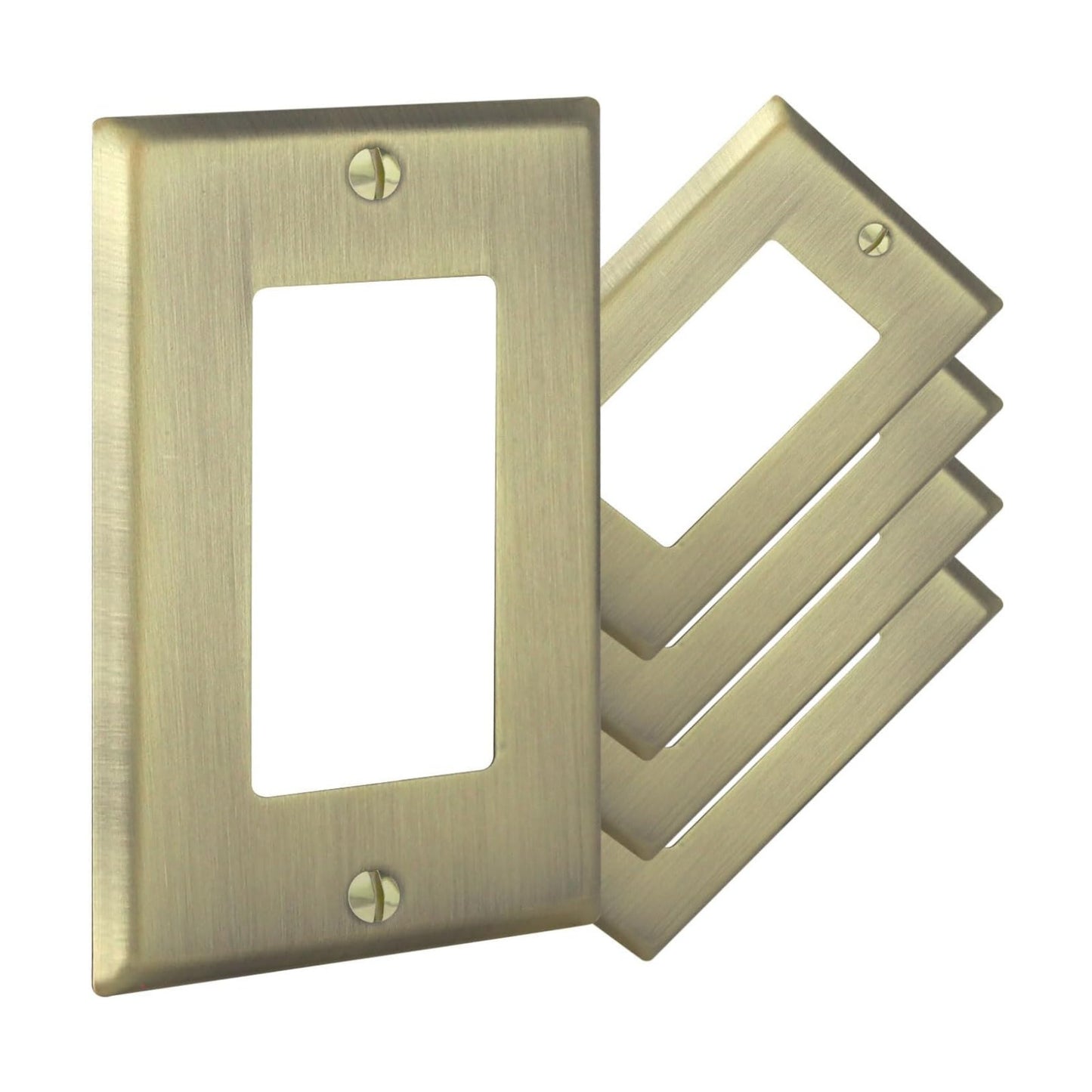 Rio Salto BRASS Signature Collection Antique Gold Standard Size Metal Light Switch Wall Plate Outlet Cover Wallplate