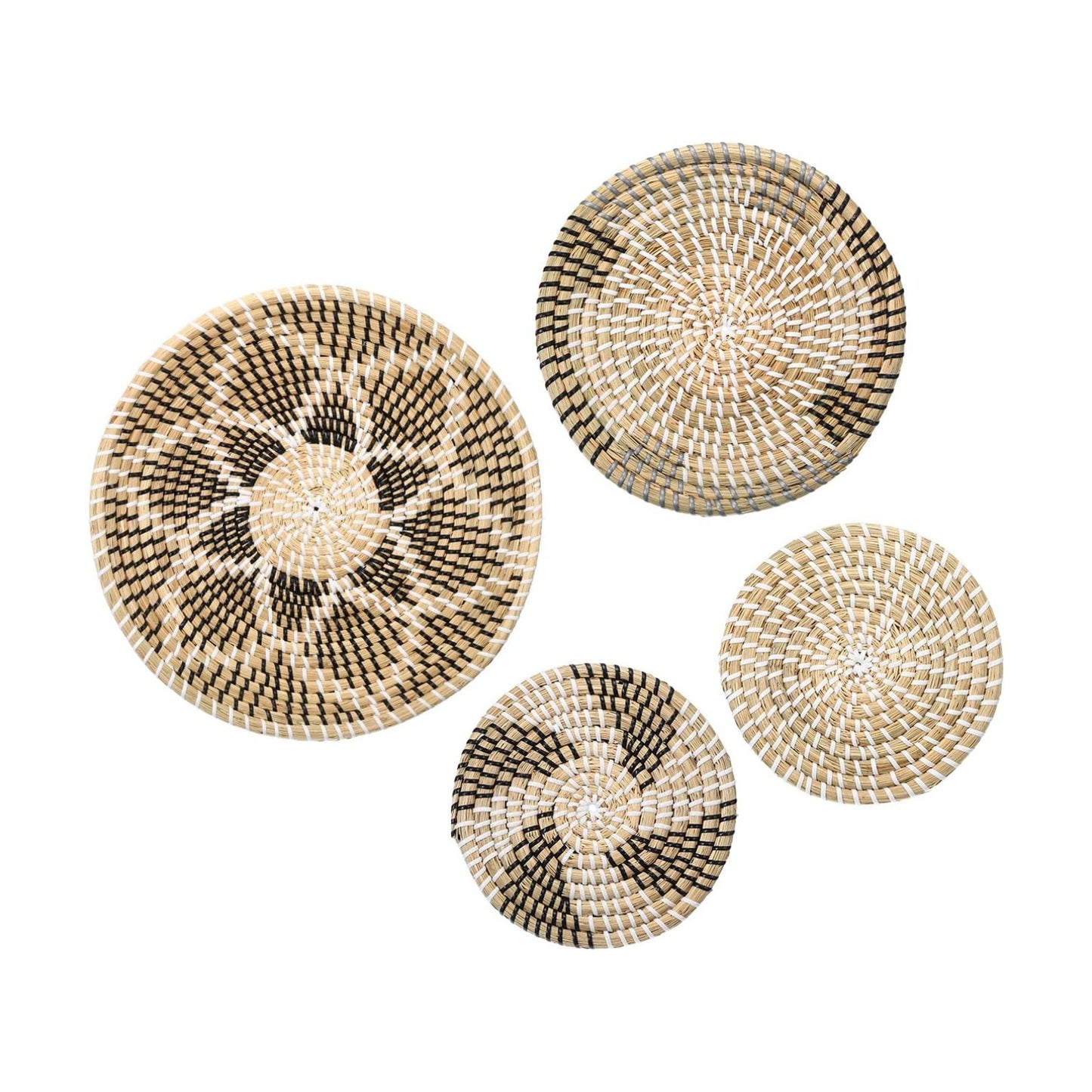 Hanging Woven Wall Basket / Set of 4