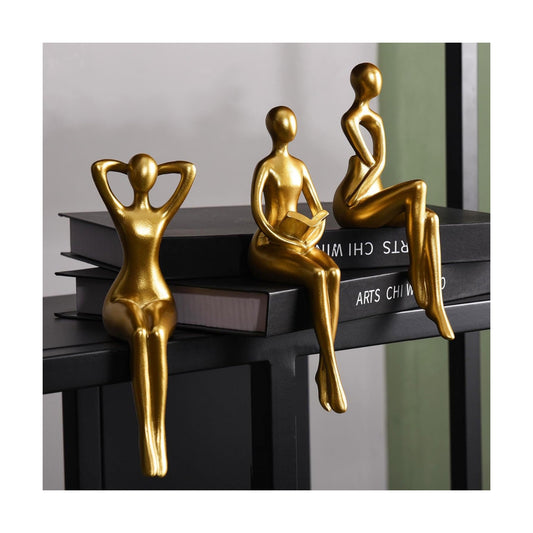 Abstract Statue Ornament Office Decor Modern Home Decor / Gold