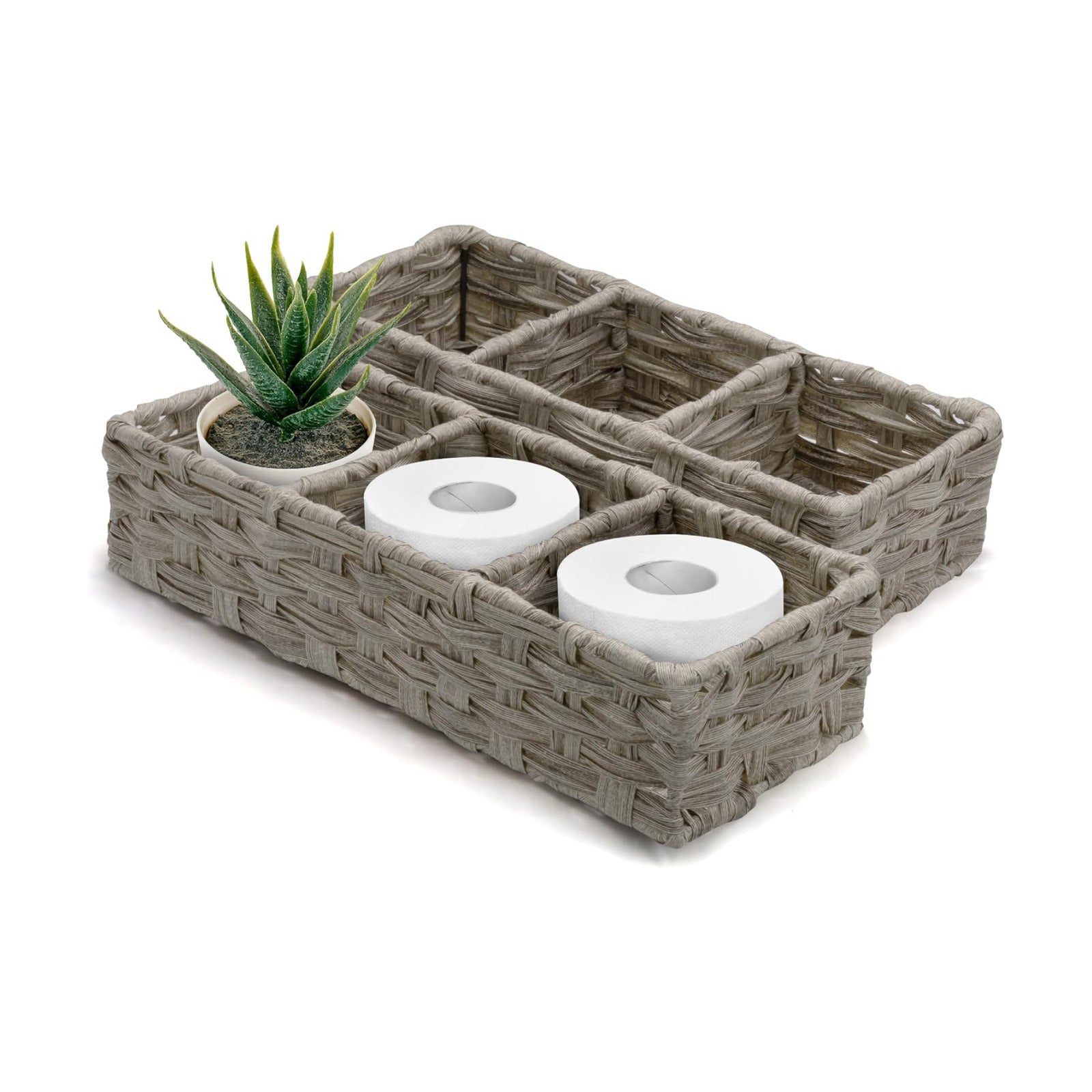 SET Wicker Storage Basket / Set of 2