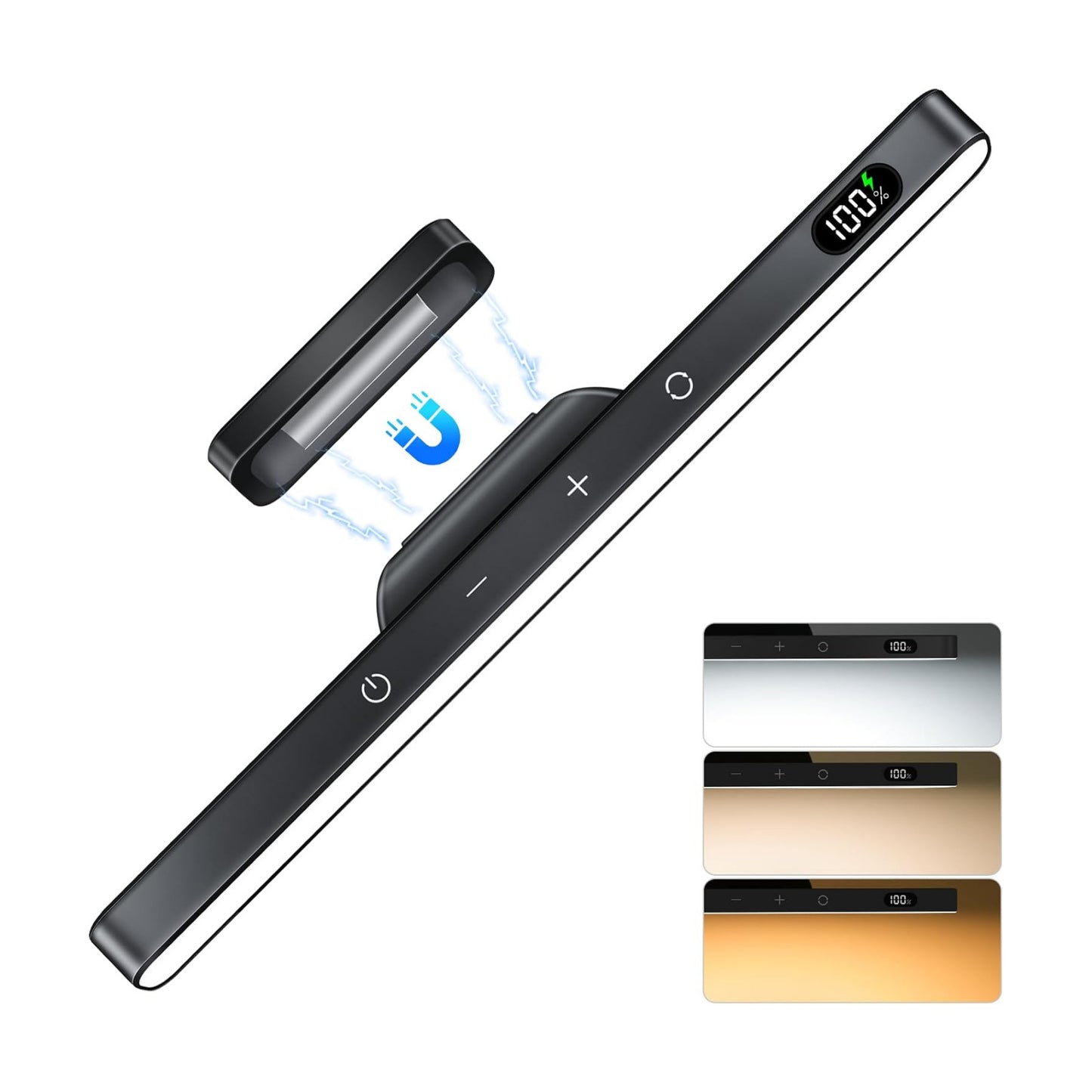 WILLED 5W Dimmable Mirror Lights,3 Colors Adjustable Makeup Light with 120 LED,2500mAh Rechargeable Under Cabinet