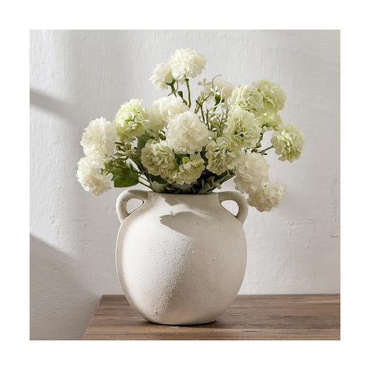 Rustic Vase / Ceramic Vase / Beige-5.8 / 5.8 Inch