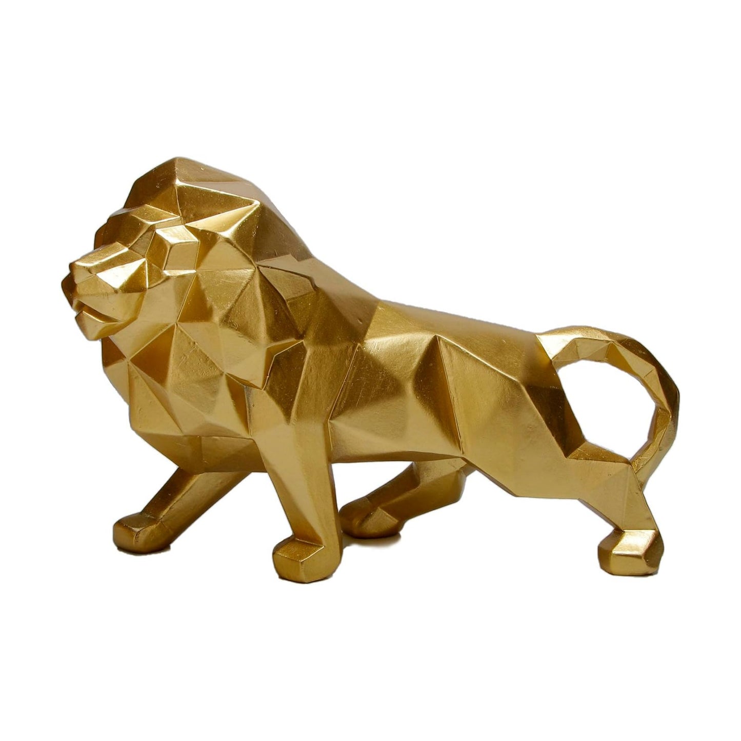 Resin Lion Figurines / Golden