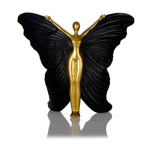 Fairy Butterfly Statue Collectible Figurines / Black
